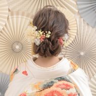 ナチュラルな質感のアップスタイル＊。